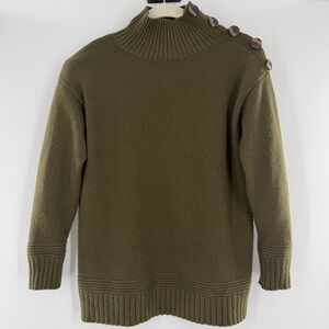 Anthropologie Olive Knit Sweater